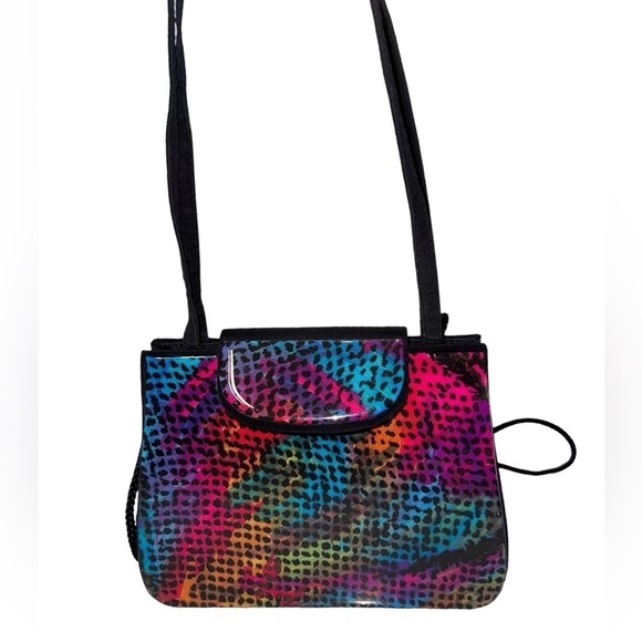 Angela Frascone Silk Resin Rainbow Handbag - Picture 1 of 13